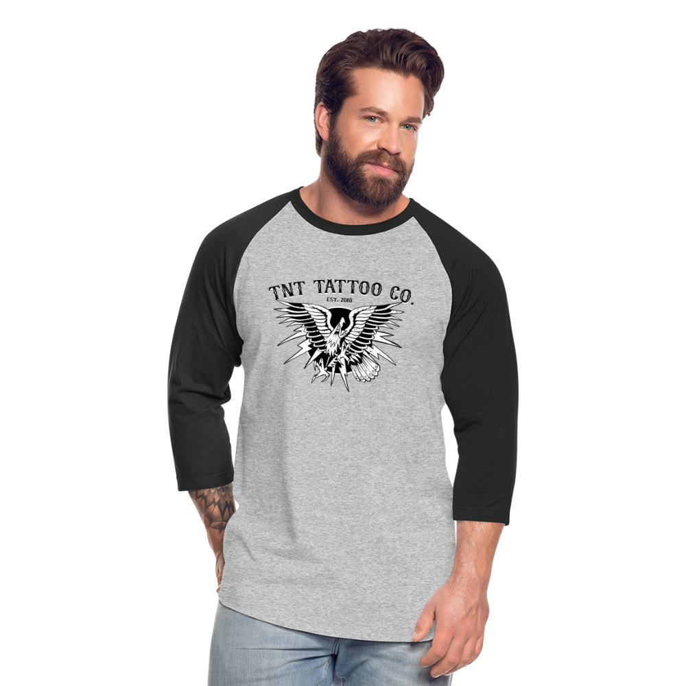 Eagle Baseball T-Shirt - heather gray/black