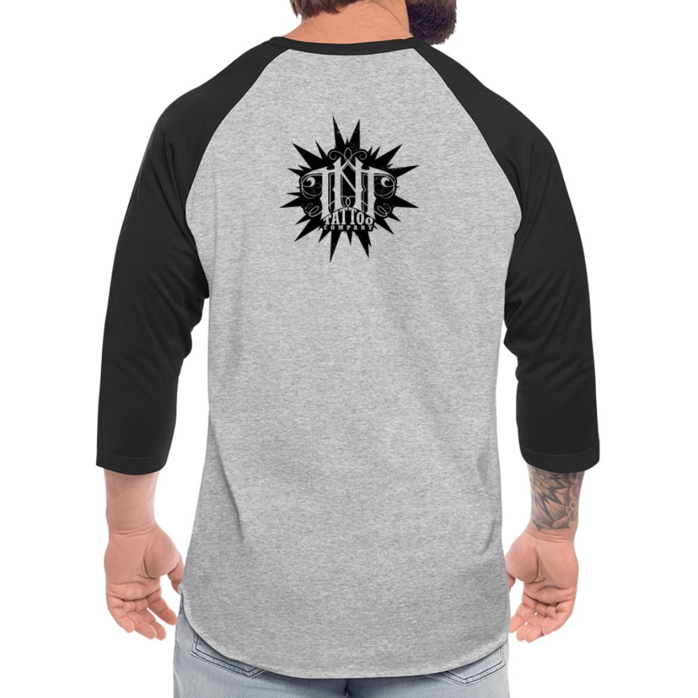 Eagle Baseball T-Shirt - heather gray/black