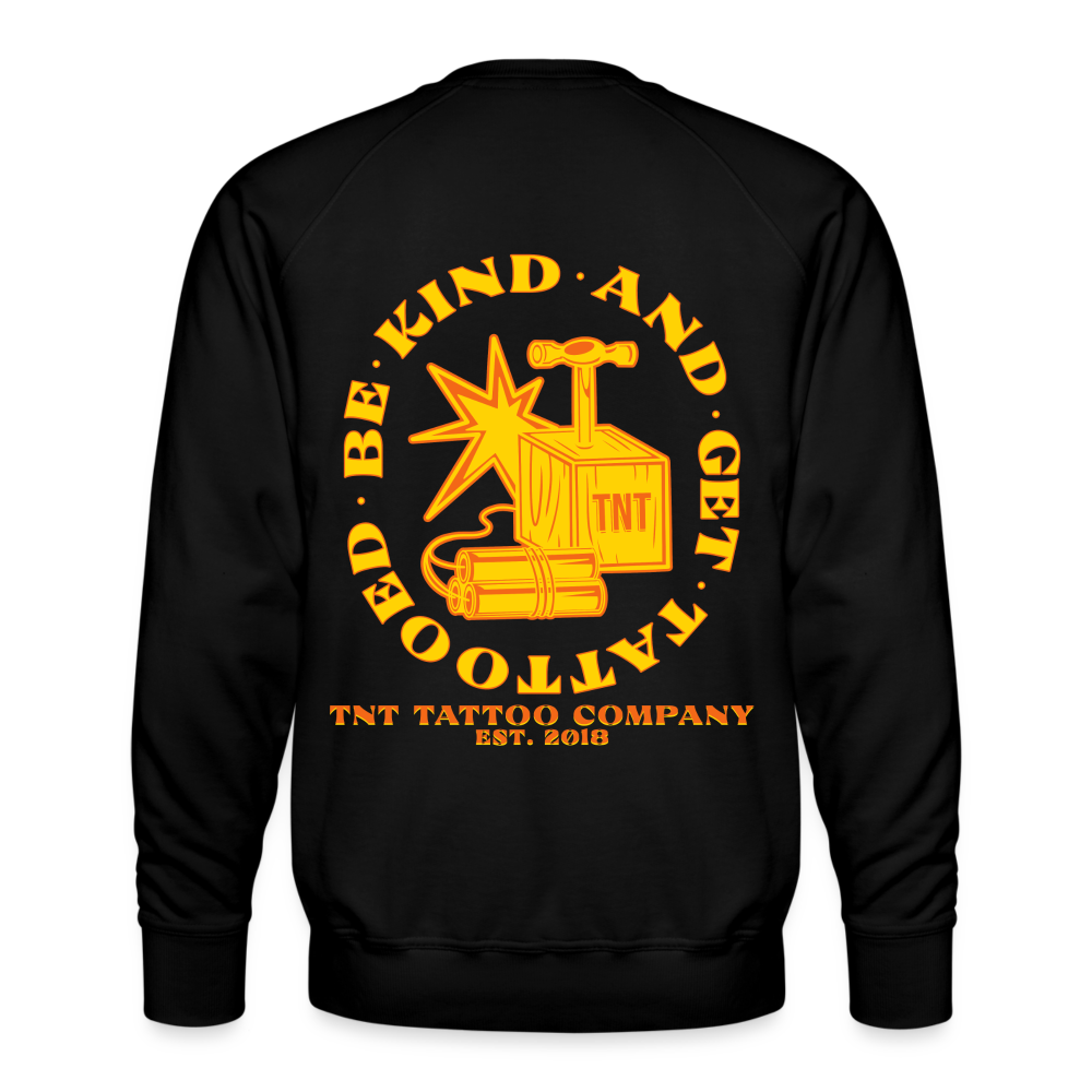 Be Kind Men’s Premium Sweatshirt - black