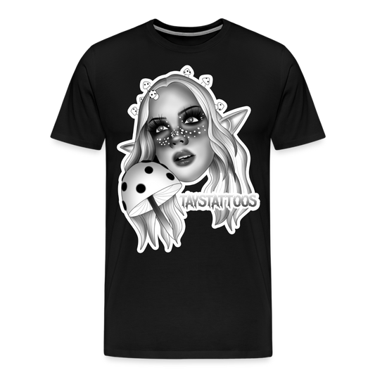 TNT ARTIST SERIES: Tay Mushroom Lady Men's Premium T-Shirt - black