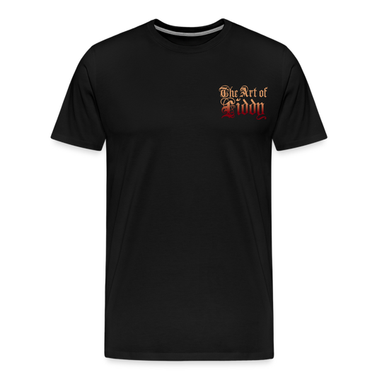 TNT ARTIST SERIES: LYDIA shark teeth Men's Premium T-Shirt - black