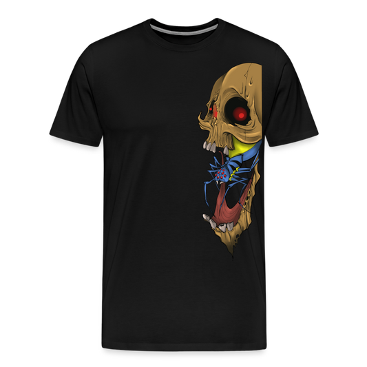 TNT ARTIST SERIES: MATT color skull Men's Premium T-Shirt - black